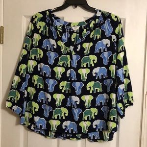 Elephant patterned shirt